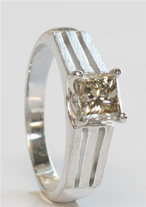 Wert 2490 € schwarzer Diamant Memory Ring (2,70 carat) in 750er 18 K Gold  Größe 61 - H443